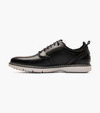 Black - Stacy Adams - Sync Plain Toe Elastic Lace Up