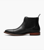 Black - Stacy Adams - Maury Cap Toe Chelsea Boot