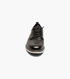 Black - Stacy Adams - Sync Plain Toe Elastic Lace Up