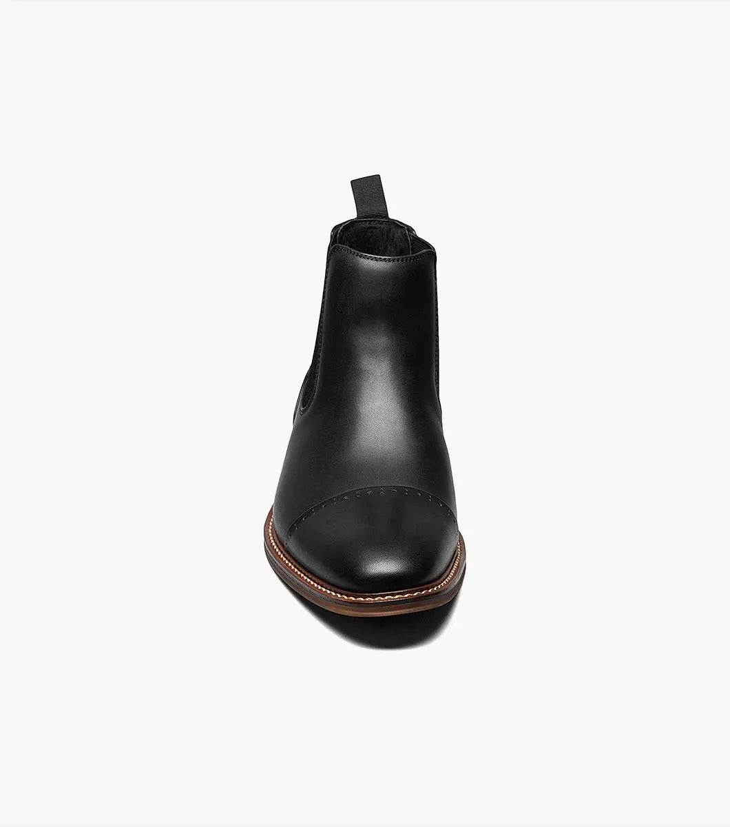 Black - Stacy Adams - Maury Cap Toe Chelsea Boot