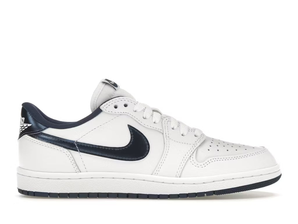 JORDAN 1 LOW WHITE/NAVY