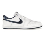JORDAN 1 LOW WHITE/NAVY