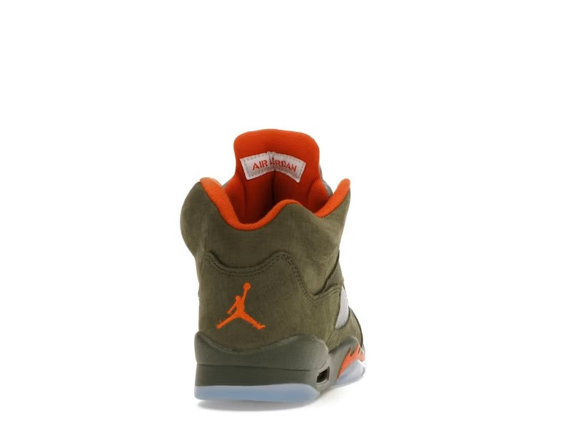 JORDAN RETRO 5 OLIVA/NARANJA SOLAR