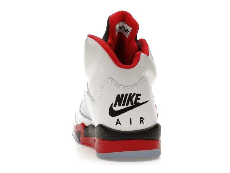 JORDAN RETRO 5 FIRE RED BLACK TONGUE