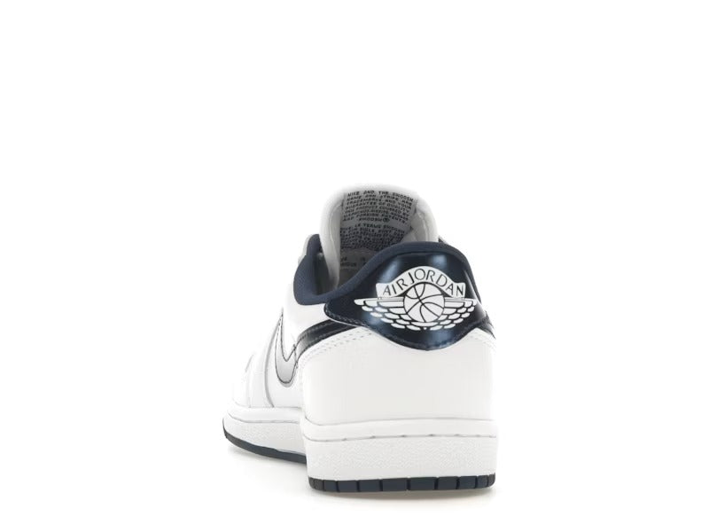 JORDAN 1 LOW WHITE/NAVY