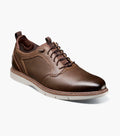 Cognac - Stacy Adams - Sync Plain Toe Elastic Lace Up