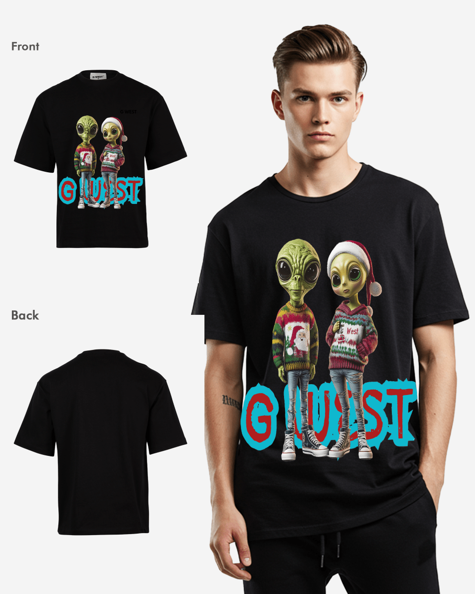 Interstellar Christmas Oversized  Tshirt G West