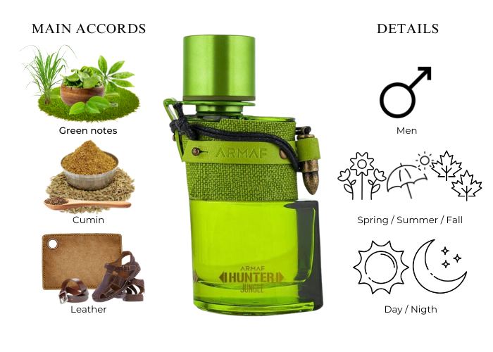 ARMAF Hunter Jungle 3.4 oz 100 ml EDT Spray Rafaelos