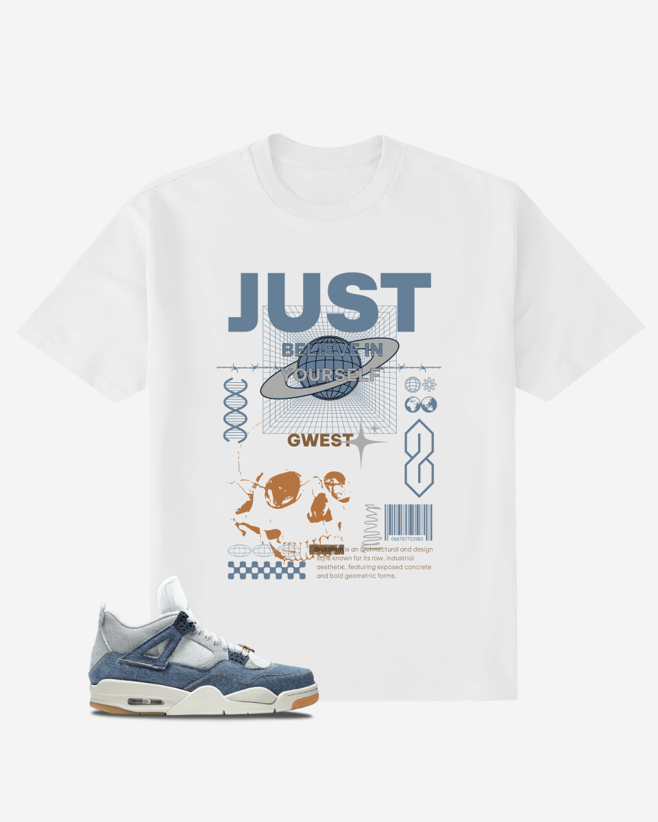 G West Just Believe In Yourself Oversized T-Shirt Mens G West