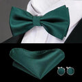 Luxury Butterfly Beige Silk Bow Ties For Men Gentlemens Cufflinks Set Elegant Design Wedding Party Bowties For Tuxedo Excellent Gift For Prom Stevvex