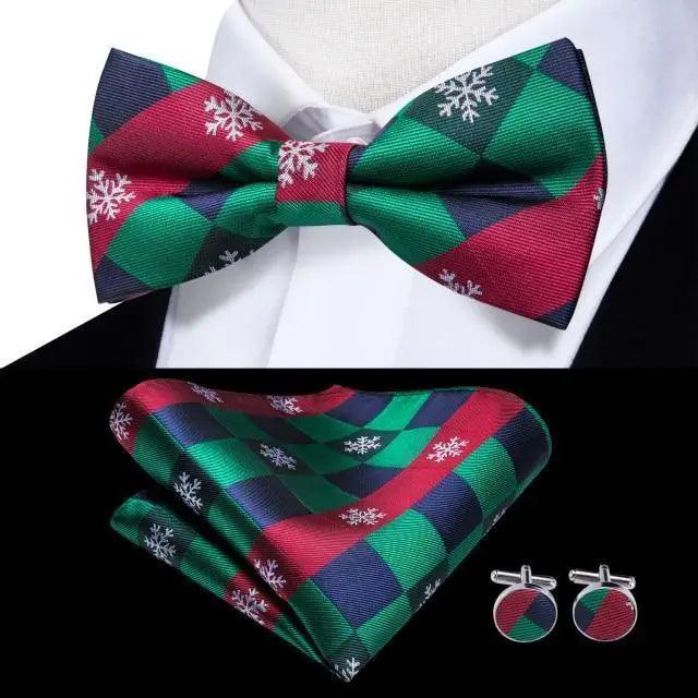 Luxury Butterfly Beige Silk Bow Ties For Men Gentlemens Cufflinks Set Elegant Design Wedding Party Bowties For Tuxedo Excellent Gift For Prom Stevvex