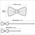 Luxury Butterfly Beige Silk Bow Ties For Men Gentlemens Cufflinks Set Elegant Design Wedding Party Bowties For Tuxedo Excellent Gift For Prom Stevvex