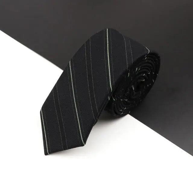 Luxury High Quality Black Grey Skinny Wool Tie For Men Business Meeting Necktie Fashionable Design Excellent Men Gift Stevvex
