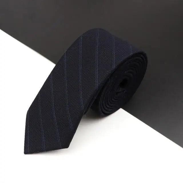 Luxury High Quality Black Grey Skinny Wool Tie For Men Business Meeting Necktie Fashionable Design Excellent Men Gift Stevvex
