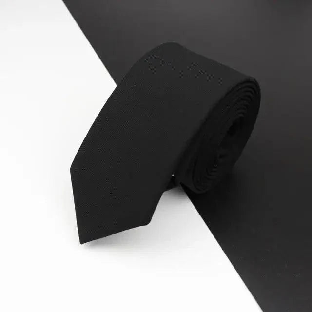 Luxury High Quality Black Grey Skinny Wool Tie For Men Business Meeting Necktie Fashionable Design Excellent Men Gift Stevvex