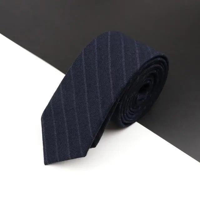Luxury High Quality Black Grey Skinny Wool Tie For Men Business Meeting Necktie Fashionable Design Excellent Men Gift Stevvex