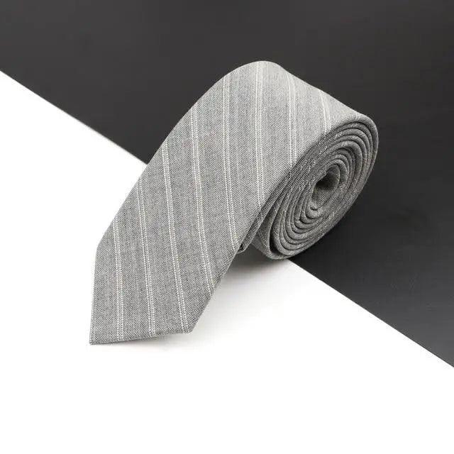 Luxury High Quality Black Grey Skinny Wool Tie For Men Business Meeting Necktie Fashionable Design Excellent Men Gift Stevvex