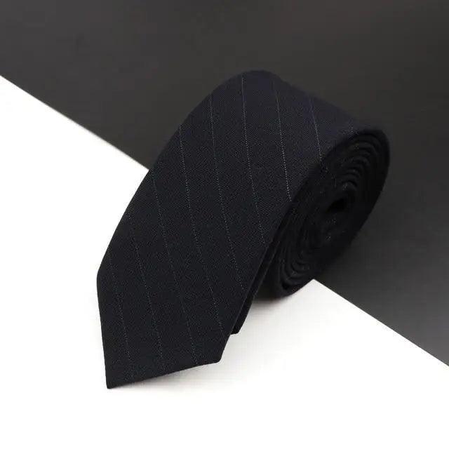 Luxury High Quality Black Grey Skinny Wool Tie For Men Business Meeting Necktie Fashionable Design Excellent Men Gift Stevvex