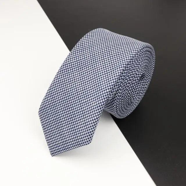 Luxury High Quality Black Grey Skinny Wool Tie For Men Business Meeting Necktie Fashionable Design Excellent Men Gift Stevvex