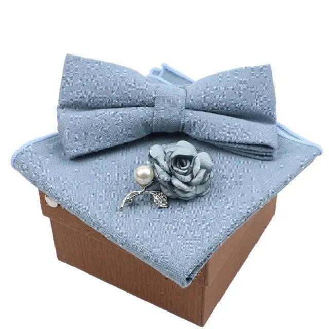 Luxury Men Cotton Colorful Bowtie Elegant Design Perfect Gifts For Men Fashionable Party Bowtie Stevvex