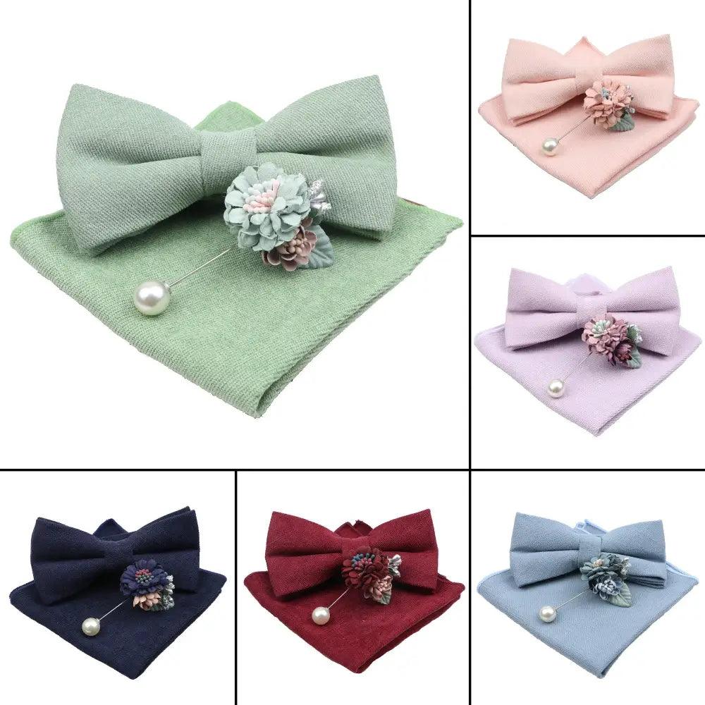 Luxury Men Cotton Colorful Bowtie Elegant Design Perfect Gifts For Men Fashionable Party Bowtie Stevvex