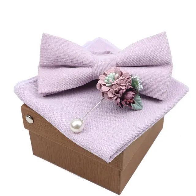 Luxury Men Cotton Colorful Bowtie Elegant Design Perfect Gifts For Men Fashionable Party Bowtie Stevvex