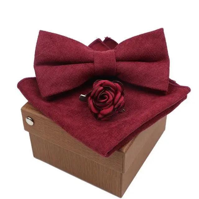 Luxury Men Cotton Colorful Bowtie Elegant Design Perfect Gifts For Men Fashionable Party Bowtie Stevvex