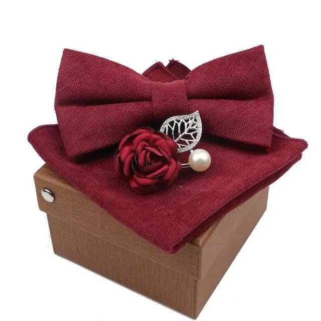 Luxury Men Cotton Colorful Bowtie Elegant Design Perfect Gifts For Men Fashionable Party Bowtie Stevvex