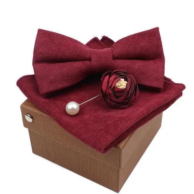 Luxury Men Cotton Colorful Bowtie Elegant Design Perfect Gifts For Men Fashionable Party Bowtie Stevvex