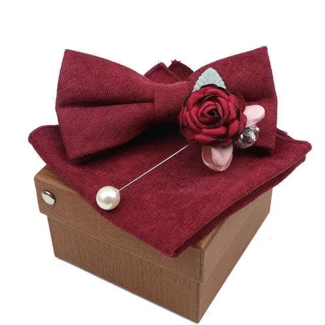 Luxury Men Cotton Colorful Bowtie Elegant Design Perfect Gifts For Men Fashionable Party Bowtie Stevvex