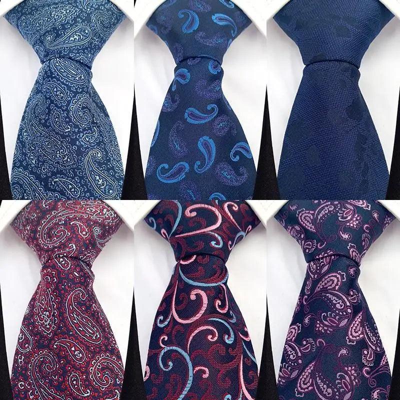 Men Business Elegant Necktie Design Silk Wedding Tie For Men Office Mens Fashion Formal Tie Stevvex
