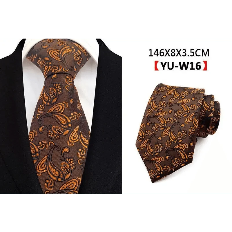 Men Business Elegant Necktie Design Silk Wedding Tie For Men Office Mens Fashion Formal Tie Stevvex