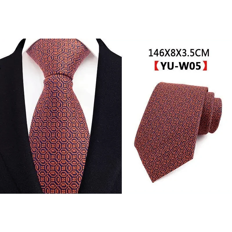 Men Business Elegant Necktie Design Silk Wedding Tie For Men Office Mens Fashion Formal Tie Stevvex