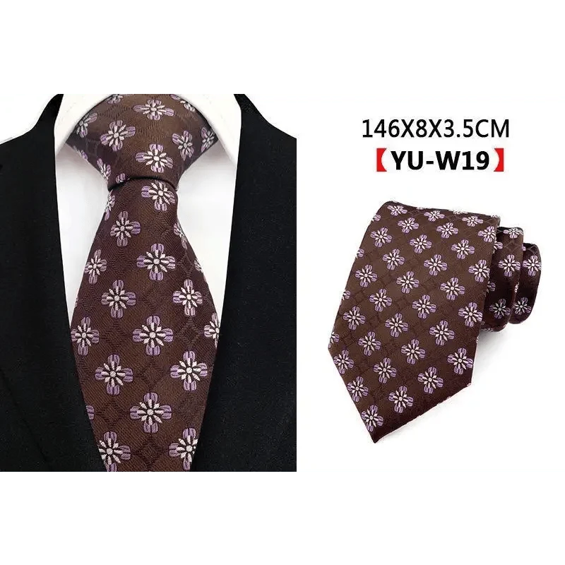 Men Business Elegant Necktie Design Silk Wedding Tie For Men Office Mens Fashion Formal Tie Stevvex