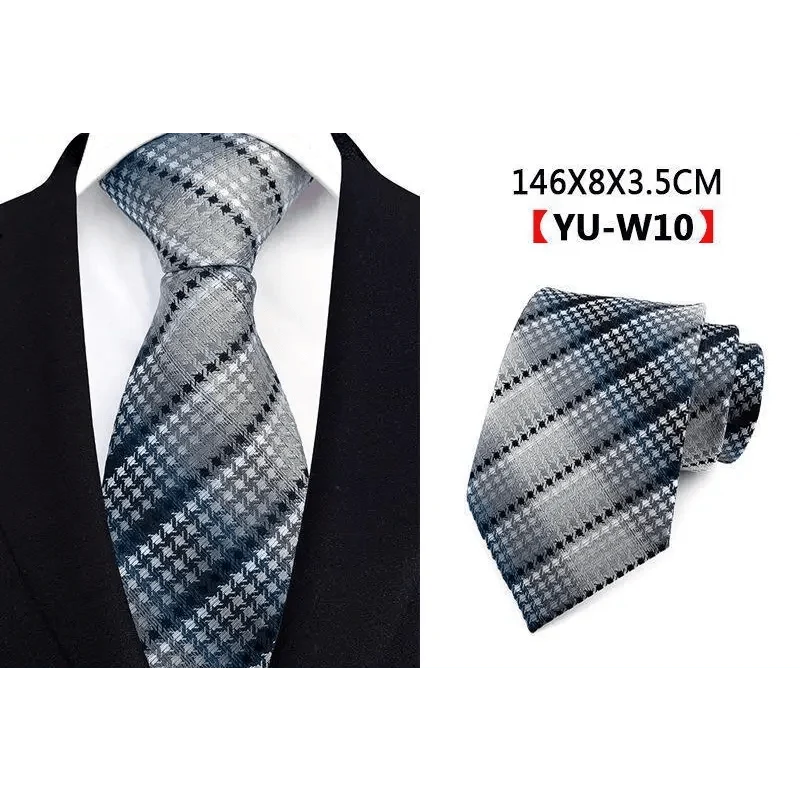 Men Business Elegant Necktie Design Silk Wedding Tie For Men Office Mens Fashion Formal Tie Stevvex