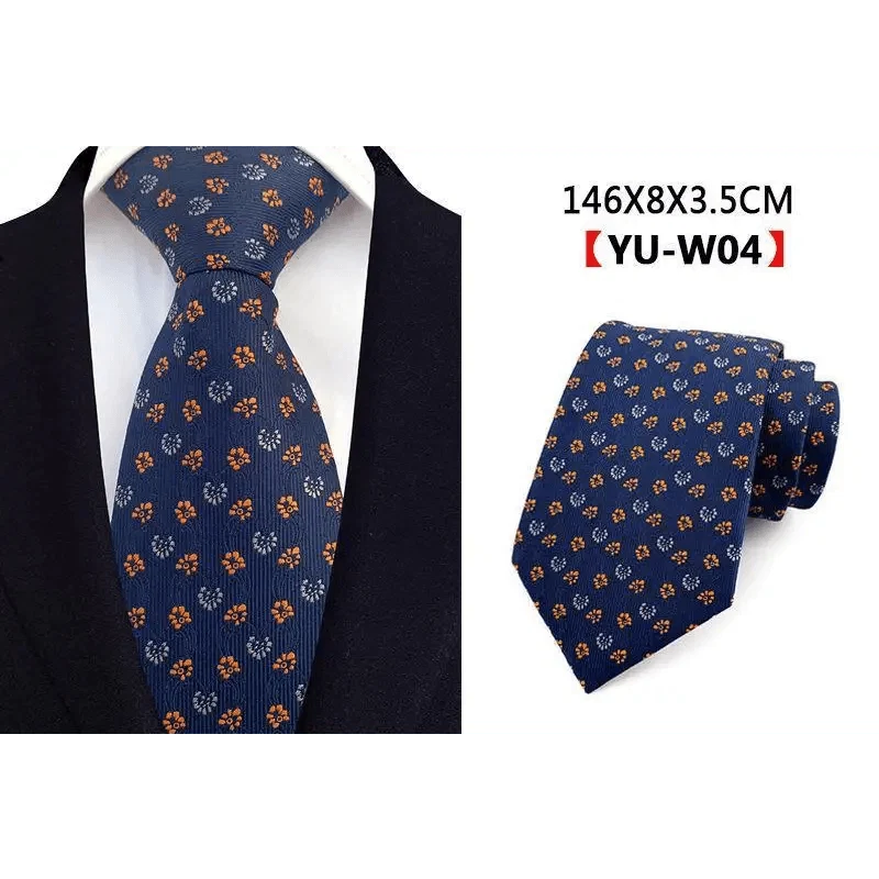 Men Business Elegant Necktie Design Silk Wedding Tie For Men Office Mens Fashion Formal Tie Stevvex
