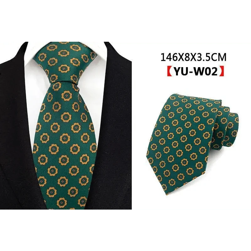 Men Business Elegant Necktie Design Silk Wedding Tie For Men Office Mens Fashion Formal Tie Stevvex