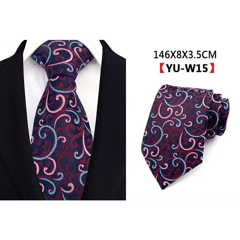 Men Business Elegant Necktie Design Silk Wedding Tie For Men Office Mens Fashion Formal Tie Stevvex