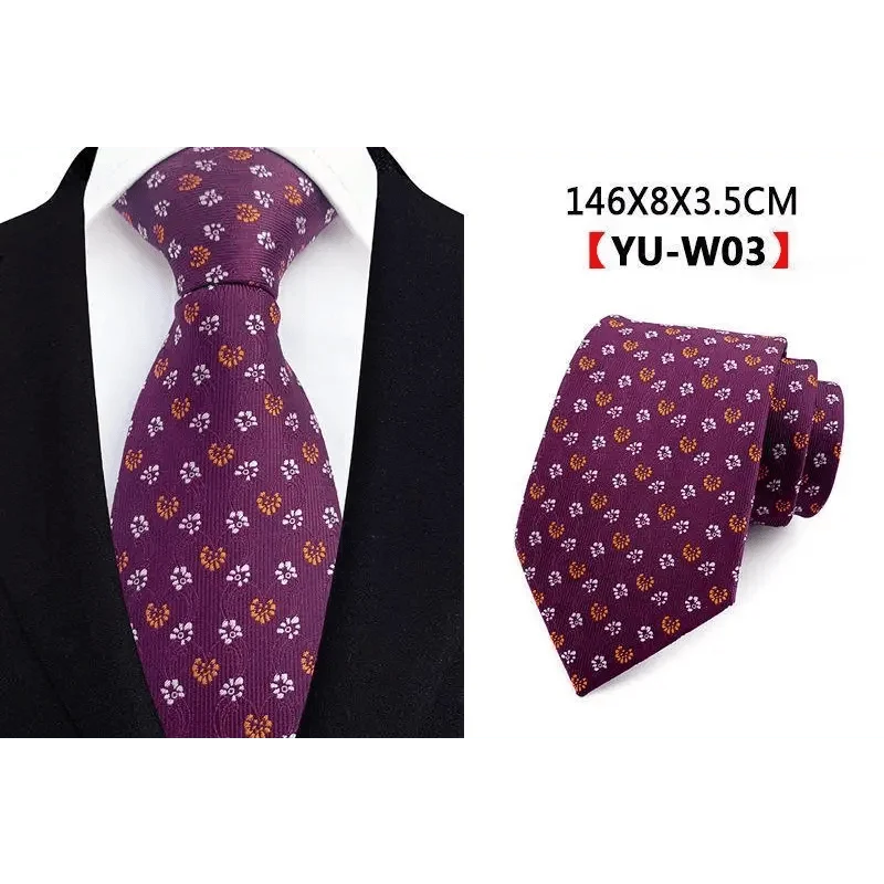 Men Business Elegant Necktie Design Silk Wedding Tie For Men Office Mens Fashion Formal Tie Stevvex