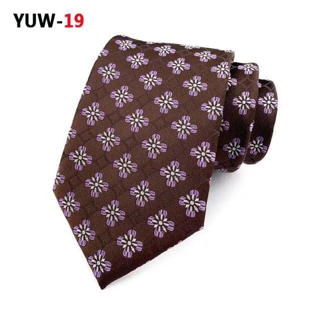 Men Business Elegant Necktie Design Silk Wedding Tie For Men Office Mens Fashion Formal Tie Stevvex