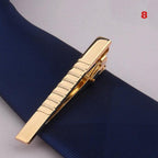 Men Metal Alloy Tie Clip Clamp Necktie Bar Clasp Tie Bar Clip Men's Tie Bar Necktie Bar Men's Tie Accessories Men’s Tie Clips Classic Gift Wedding Bridegroom Business Fashion Formal Gifts Stevvex