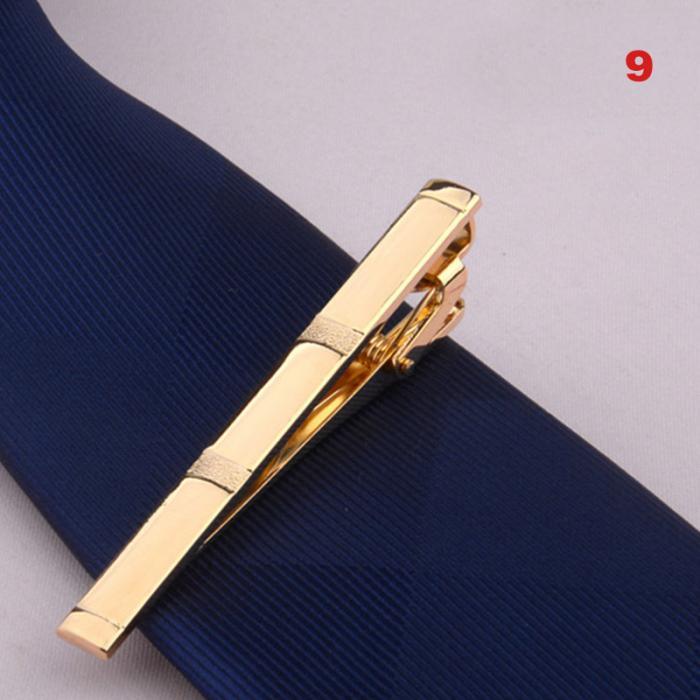 Men Metal Alloy Tie Clip Clamp Necktie Bar Clasp Tie Bar Clip Men's Tie Bar Necktie Bar Men's Tie Accessories Men’s Tie Clips Classic Gift Wedding Bridegroom Business Fashion Formal Gifts Stevvex