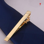 Men Metal Alloy Tie Clip Clamp Necktie Bar Clasp Tie Bar Clip Men's Tie Bar Necktie Bar Men's Tie Accessories Men’s Tie Clips Classic Gift Wedding Bridegroom Business Fashion Formal Gifts Stevvex