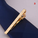 Men Metal Alloy Tie Clip Clamp Necktie Bar Clasp Tie Bar Clip Men's Tie Bar Necktie Bar Men's Tie Accessories Men’s Tie Clips Classic Gift Wedding Bridegroom Business Fashion Formal Gifts Stevvex