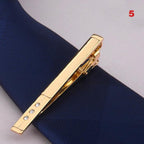 Men Metal Alloy Tie Clip Clamp Necktie Bar Clasp Tie Bar Clip Men's Tie Bar Necktie Bar Men's Tie Accessories Men’s Tie Clips Classic Gift Wedding Bridegroom Business Fashion Formal Gifts Stevvex