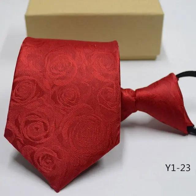 Men Modern Design Adjustable Band Patterned Necktie For Men Casual Dress Party Wedding Suit Bridegroom Necktie Stevvex