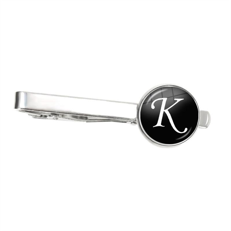 Men's Fashion 26 Alphabet Letters Tie Clips Personality Name Letters Jewelry Letter Tie Clip Men's Fashion Tie Pin Buckle Clip Tie Decoration Suit Accessories  Men Necktie Clip Pin Suit Accessories Gift Stevvex