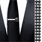 Men's Fashion 26 Alphabet Letters Tie Clips Personality Name Letters Jewelry Letter Tie Clip Men's Fashion Tie Pin Buckle Clip Tie Decoration Suit Accessories  Men Necktie Clip Pin Suit Accessories Gift Stevvex