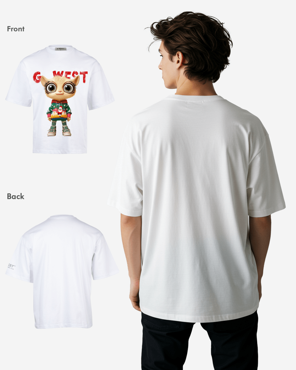 G West Mistletoe Mischief Oversized T-Shirt Mens G West