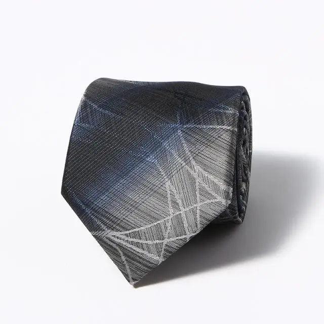 Modern Style Black Brown Wedding Neck Ties For Men Stylish Stripe Design Wedding And Casual Suit Neckties For Men Stevvex